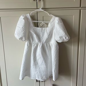 white puff sleeve dress brand new